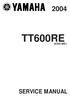 Thumbnail 2004 Yamaha TT600 RE Service Repair Manual pdf download
