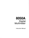 Thumbnail Fluke-8050A digital multimeter instruction manual.pdf downlo