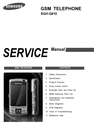 Thumbnail Samsung GSM TELEPHONE SGH-G810 service manual download