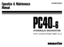 Thumbnail komatsu pc40-6 operation maintenance manual download