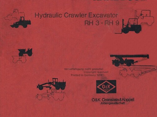 Product picture OK RH3-RH9 Hydraulic Crawler Excavator Service Repair Manual