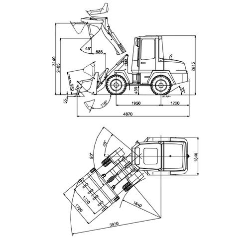 Product picture Schaeff SKL 823 Wheel Loader Operation Instructions Manual