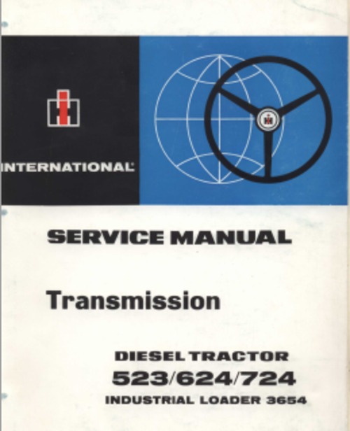 Product picture IH 523/624/724/3654 transmission service repair manual 