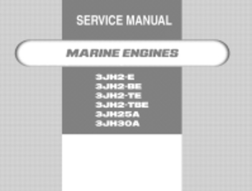 Product picture  Engine 3JH2-(B)E 3JH2-T(B)E 3JH25A 3JH30A repair manual