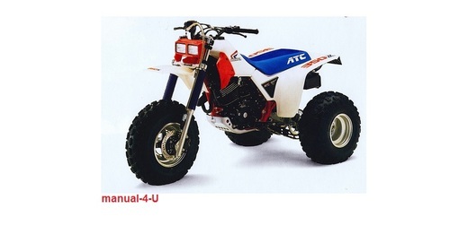 Product picture  ATC350X Service Repair Manual 1985-1986