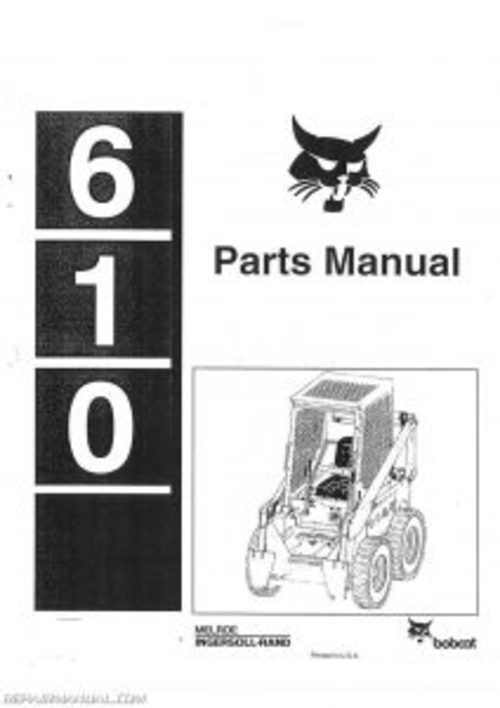 Product picture 610 Parts Manual