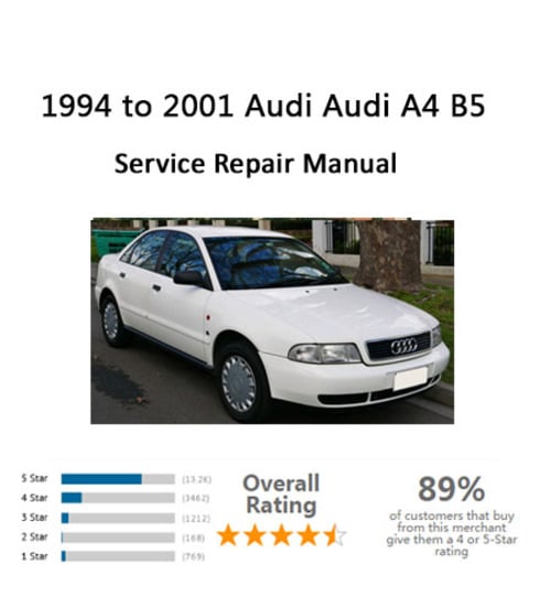 Product picture A4 B5 Repair Service Manual 1994-2001 