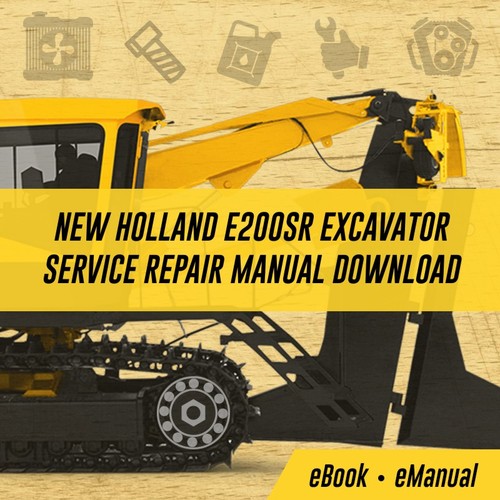 Product picture  E200SR Excavator Service Repair Manual Download