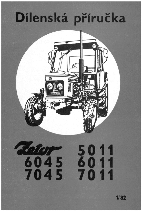 Product picture zetor 5011,7011,6011,7045,6045 repair manual Czech language
